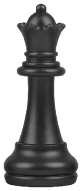 Pieza de ajedrez (dama) que representa el paso 1: Analizamos